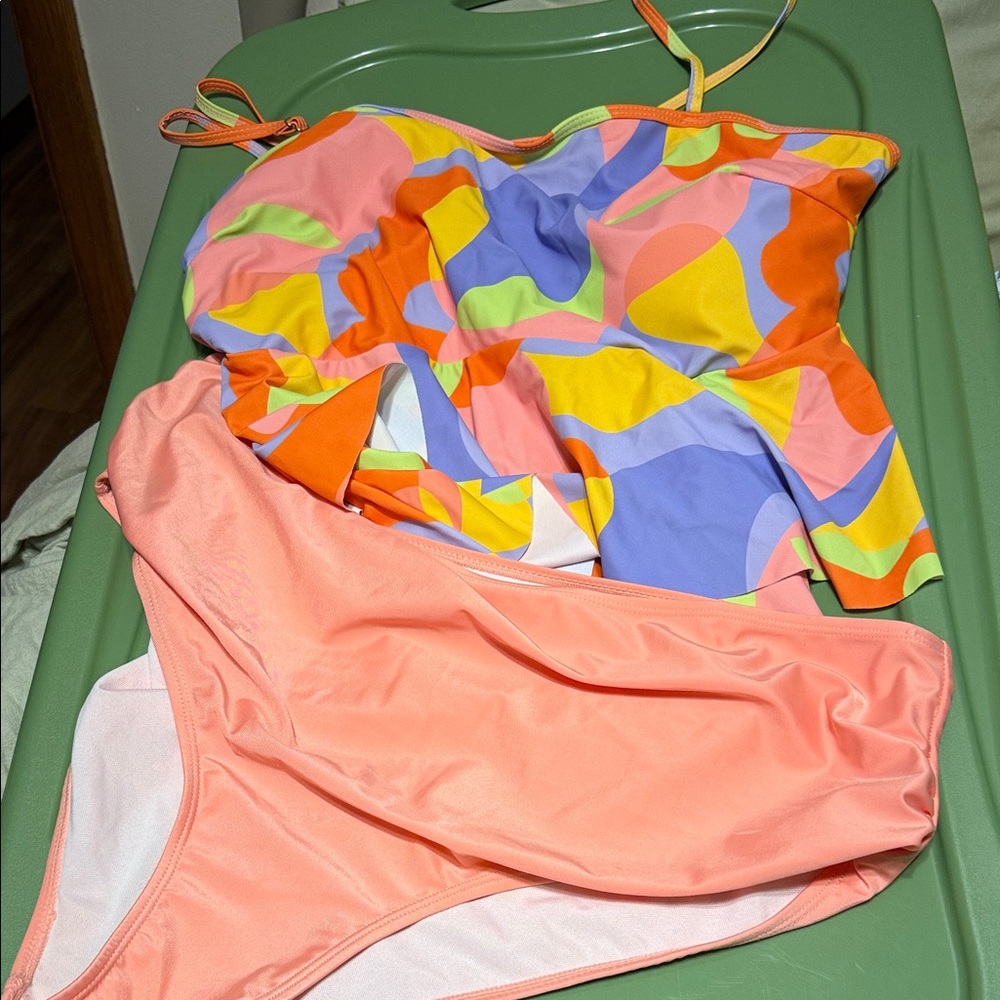 Colorful Abstract Swimsuit Set